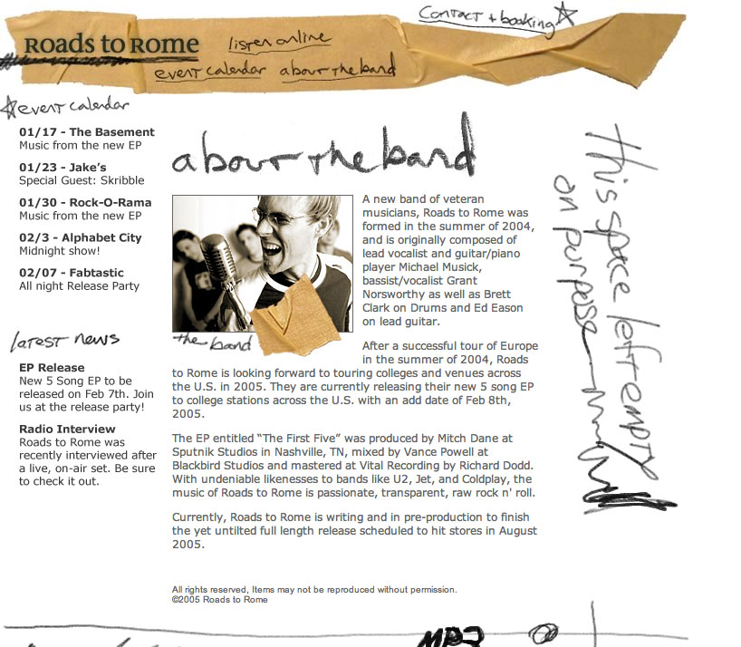 Roads to Rome Website