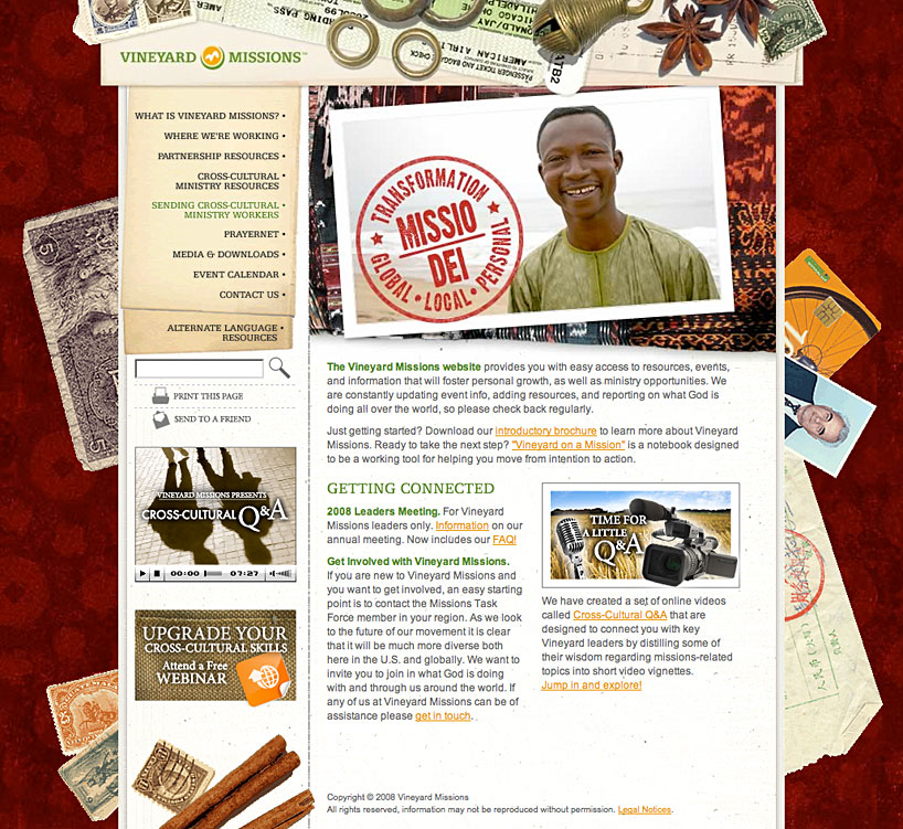 Vineyard Missions Website